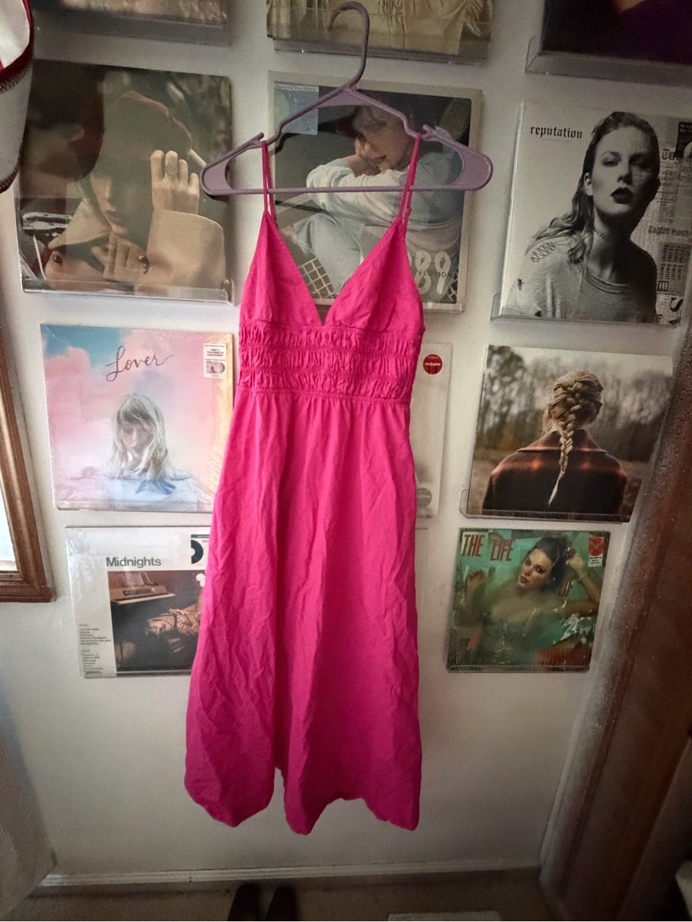 Zara Hot Pink Sleeveless Maxi Dress